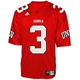 adidas UNLV Runnin' Rebels #3 Scarlet Replica Football Jersey