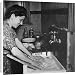 Canvas Prints of Young woman washing clothes at a sink from Mary Evans Canvas Prints of Young woman washing clothes at a sink from Mary Evans