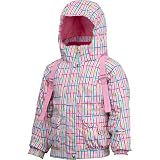 Spyder Bitsy Mynx Jacket - Toddler Girls' White Loose Weave Print, 2T