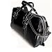 Floto Trastevere Duffle Black Leather Travel Bag Luggage Suitcase
