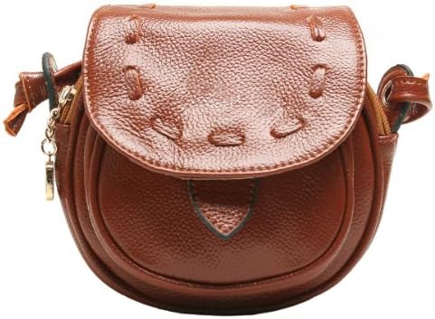 Careshive Casual Mini First Layer of Cowhide Women's Handbag Messenger Bag (Brown)