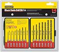 Stanley ST-04690 14 Piece 1/16-Inch to 1/4-Inch Hex Shank Black Oxide Twist Drill Bit Assortment