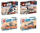 Clone Walker Battle Pack - Rebel Scout Speeder - Assassin Droids Battle Pack - Imperial Dropship Lego Star Wars Sets