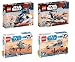 Clone Walker Battle Pack - Rebel Scout Speeder - Assassin Droids Battle Pack - Imperial Dropship Lego Star Wars Sets