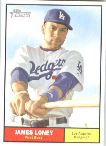 2010 Topps Heritage #130 James Loney - Los Angeles Dodgers (Baseball Cards)