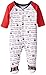 BON BEBE Baby Boys' All Sports Snap Front Footed Coverall