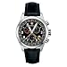 Wenger Men's TerraGraph Power Reserve Alarm Chronograph - Black Dial/Black Leather Band