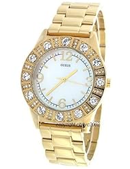 Guess Mother Of Pearl Gold Tone Ladies Watch - G95483L