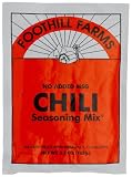 Foothill Farms Chili Seasoning (no MSG) Mix, 5.7-Ounce Units (Pack of 6)