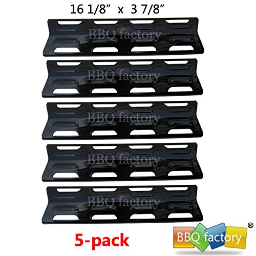 bbq factory® Replacement Porcelain Steel BBQ Gas Grill Heat Plate / Heat Shield JPX071 (5-pack) Select Gas Grill Models By Lowe's, Perfect Flame,Kenmore, and Others