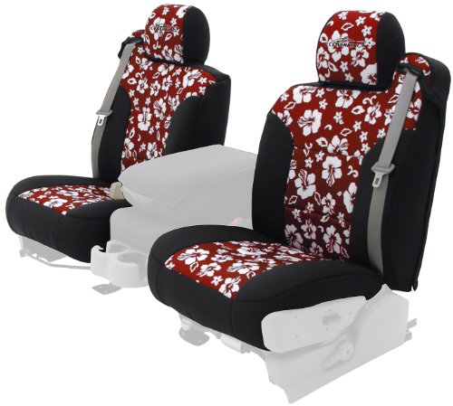 Coverking Custom-Fit Front Bucket Seat Cover - Neoprene, Hawaiian Red