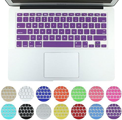Elecitizon Silicone Keyboard Cover Skin For MacBook Air 11" -Purple
