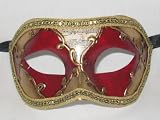 Red Music Colombina Asso Venetian Masquerade Mask