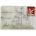 Red French Envelope Porcelain Rectangle Tray
