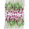 (20x28) Tulips and Butterflies Purple Pink Repositional Wall Decal