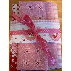 Tante Ema - Stoffpaket Sweets rosa, 5 Stoffe � ca. 20x67 cm