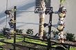 3 place Commercial Open Trailer Trimmer rack for Stihl, Echo, Tanaka, Redmax
