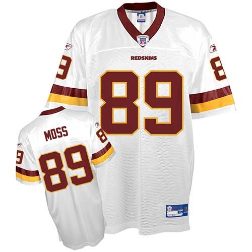 Reebok Washington Redskins Santana Moss Replica White Jersey Large