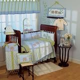 CoCaLo Elephant Parade 4 Piece Crib Bedding Set