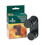 Search : Eldon® Wall Mount Double Hook, Polystyrene, Screw-Mount, 1-5/8 x 4 x 3-1/4, Black
