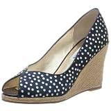 Steve Madden Womens Majic Wedge,Blue/White,8.5 M