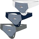 NFL Denver Broncos Women's Mystic Memory Thong - Set of 3 Extra Large