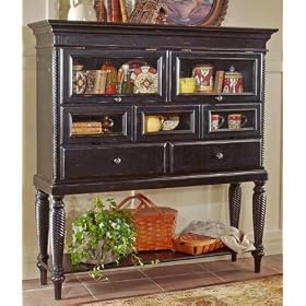 Wilshire Sideboard Cabinet, TWO DRAWERS, RUBBED BLACK by Home Decorators Collection