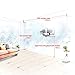 FLY SPRAY 5 Panels Artwork 100% Hand-Painted Oil Paintings Panels Stretched Framed White Trees Couple Kiss Love Modern Abstract Canvas Living Room Office Wall Art