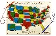 Magnetic Travel USA Map by Anatex Magnetic Travel USA Map by Anatex