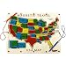 Magnetic Travel USA Map by Anatex