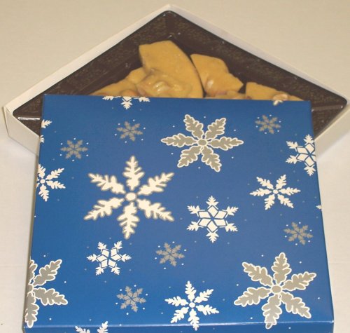 Scott's Cakes 1 lb. Macadamia Nut Brittle in a Snowflake Box by Scott's Cakes