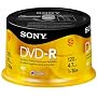 Sony 50DMR47RS4 16x DVD-R Discs (50 Disc Spindle)
