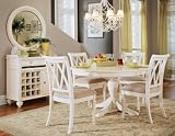 American Drew Camden Round Casual Dining Table in Antique White