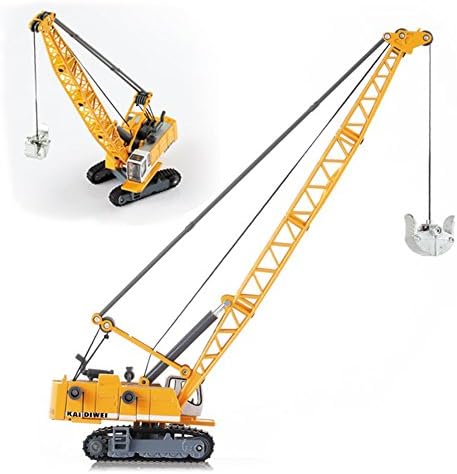Rctoyer Children Crane Truck Educational Fancy Toy Yellow