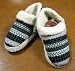 ニットボアブーツ・ルームシューズ【アイルショート】GRY