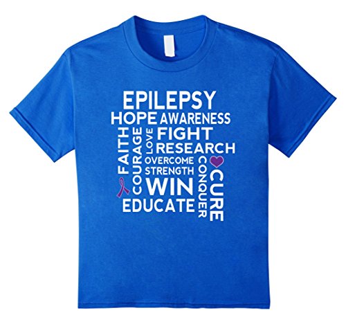 Epilepsy Awareness Tee Purple Ribbon Support T-shirt