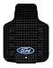 PlastiColor 001252R01 Ford Blue Oval Logo Universal-Fit Molded Front Floor Mat - Set of 2