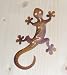 Gecko aus Metall 14 cm