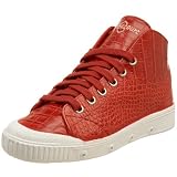 Spring Court Women's B2 Croco Leather W Sneaker,Red,36 EU (US Women's 6 M)