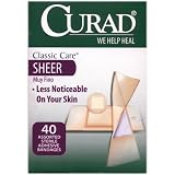 Curad Classic Care Sheer Bandages - 40 Assorted Sizes (CUR47318)