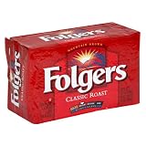 Folgers Classic Roast Ground Coffee, 13-Ounce Bricks (Pack of 6)