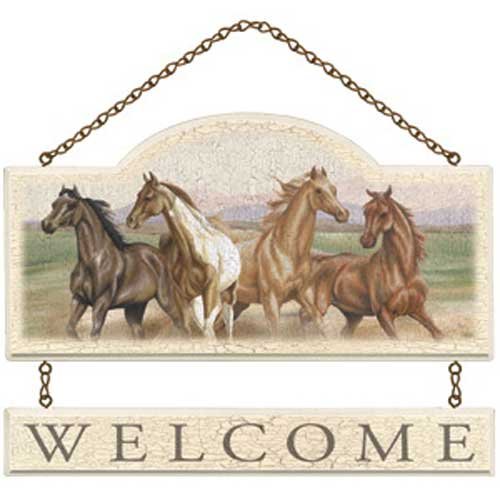 Store With Style Wild Horses Wall Plaque Modern Design Beautiful Popular High Quality New