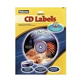 Fellowes 99943 Glossy White CD DVD Labels, Laser ink Jet... by Fellowes