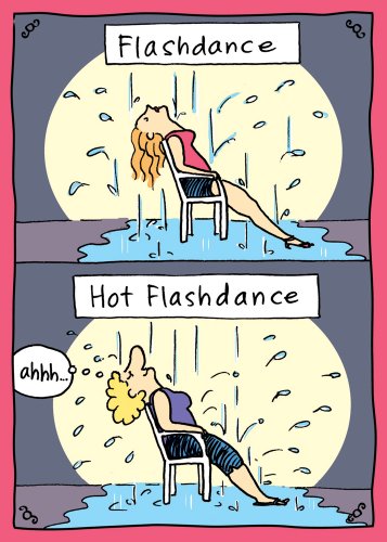 Tree Free Greetings Hot Flashdance Funny Birthday Cards, 2 Card Set, Multicolored (14227) On Sale