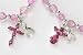 Toys : 6-Piece Breast Cancer Awareness A Reason For Hope Angel & Cross Bracelets #40635