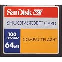 Sandisk 64MB/100 PICTURE COMPACTFLASH ( SDCFS-64-A10 )