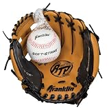 Ready To Play Field Master 9.5'' Left Handed Thrower Youth Baseball Glove w/Soft Strike Tee Ball
