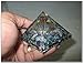 Jet Lapis Lazuli Flower of Life Chakra Orgone Pyramid Crystal Gemstones Copper Metal Mix Rare Healing Positive Energy Free Booklet Jet international Crystal Therapy Crystal Gemstones