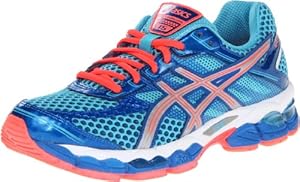 ASICS Women's GEL-Cumulus 15 Running Shoe,Turquoise/Lightning/Electric Melon,8 M US
