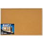 Cra-Z-Art Cork Board, Classic Wood Look Frame, 23 x 35 Inches (12102)